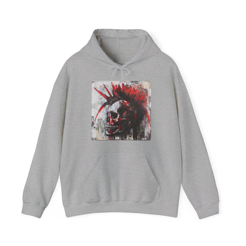 Subversive Style Navy Skull Hoodie for Men and Women, Regular Fit