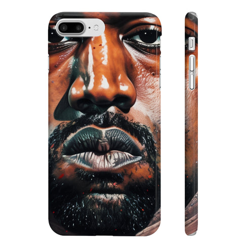 Bold and vibrant portrait design iPhone 7 Plus/8 Plus glossy slim case.