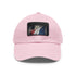 French pride flag baseball cap with tricolor design in white.