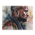Vibrant watercolor Kanye West jigsaw puzzle, 10x8 inches, 120 pieces.
