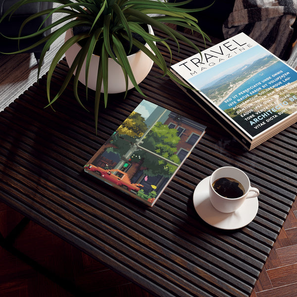 Here's a title playing on a classic gaming phrase:
Press Start: An 8-Bit Notebook Adventure | Journals | Back to School, Desk, Hardcover, Home & Living, Journals, Journals & Notebooks, Paper | Prints with Passion