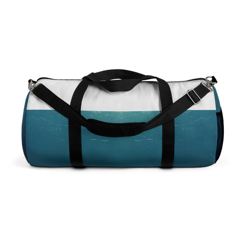 Ocean Whale Duffel Bag, All Over Print, Serene Whale Swimming Design