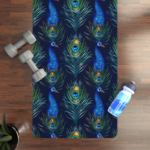 Peacock Feathers Yoga Mat