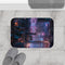 Cyberpunk City Lights Bath Mat | Bath Mats | Bath, Bathroom, Home & Living, Indoor, Sublimation | Prints with Passion