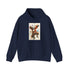 Wuxi Finger Hold Hoodie in Navy, Regular Fit, Unisex.