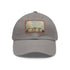 Buckingham Palace watercolor hat with light brown rectangle patch.