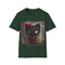 Kuromi Hello Kitty magical tee in charcoal, crew neck cotton t-shirt.
