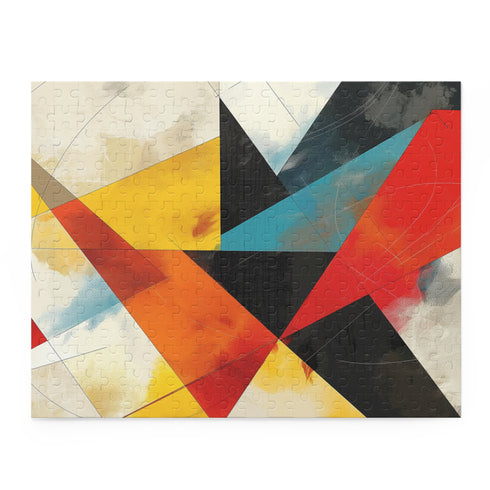 Colorful Geometric Shapes Jigsaw Puzzle for Mind-Challenging Fun