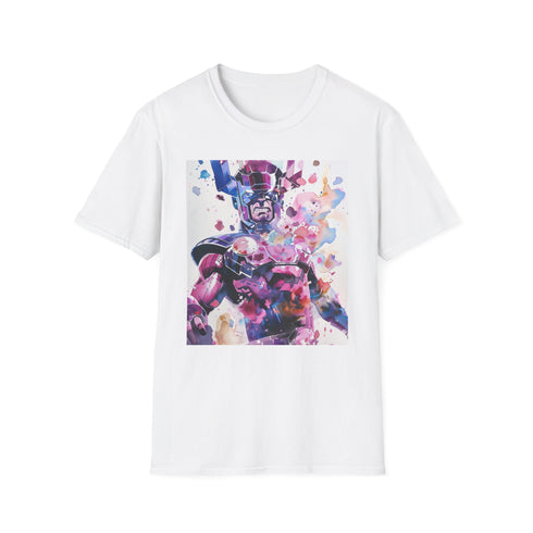 Charcoal Galactus T-shirt with cosmic graphic in comfortable cotton fabric