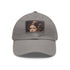 Galactic Princess Leia embroidered baseball cap with light brown patch.