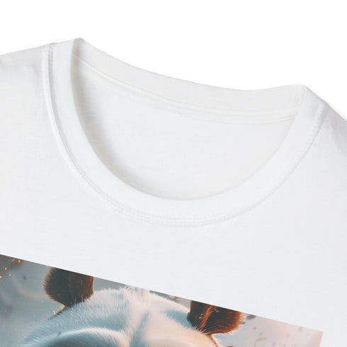 Dragon Warrior Charcoal Cotton T-shirt, Kung Fu Panda movie vibes.