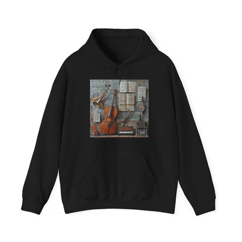 Song of the Earth: Where Nature's Melody Plays in This Musical Hoodie | Hoodies | DTG, Hoodies, Men's Clothing, Regular fit, Unisex, Women's Clothing | Prints with Passion