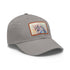 Watercolor Unicorn Cotton Hat in White with Light Brown Patch