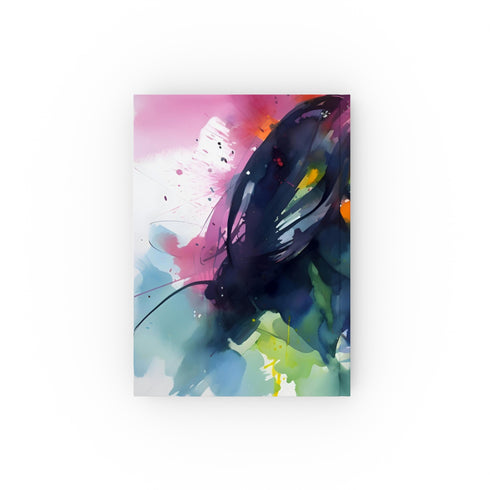 Michelle's Moment: Neon Celebration Journal - Vibrant watercolor portrait, perfect for goal-setting and inspiration