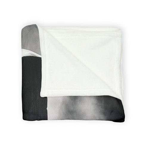 Echoes of Light Around Temple Monolith Plush Fleece Throw Blanket