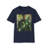 Charcoal cotton t-shirt with vivid Green Lantern artwork showcasing cosmic adventure