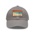 Urban skyline white cap with light brown patch, rectangle shape.