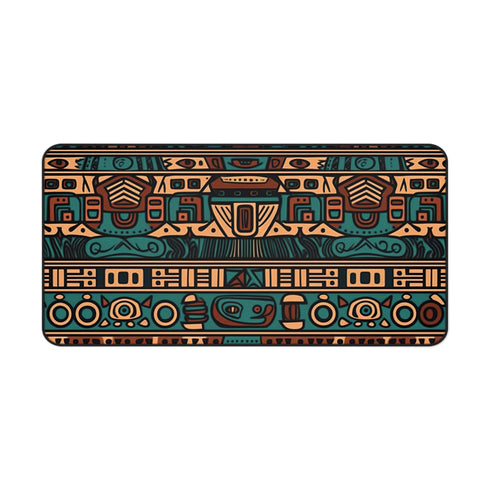 Stylish Modern Aztec Desk Mat for Workspace Protection and Cultural Flair