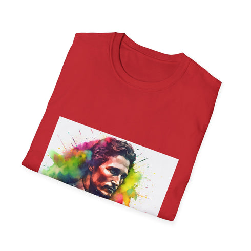 Southern Charisma Vibrant Radiance T-shirt in Charcoal, Regular fit Crew-neck.