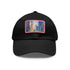 Chicago skyline watercolor hat with white light brown rectangle patch.