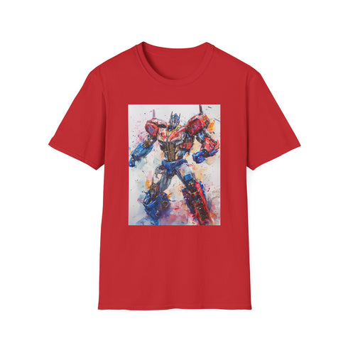 Optimus Prime Autobots T-Shirt in Charcoal, Size S, Regular Fit Cotton.