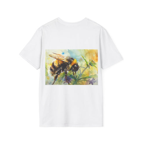 Bumblebee Watercolor Tee Charcoal Mens & Womens T-shirts Summer Picks