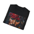 Pirates Heart Jack Sparrow Portrait Cotton T-shirt in Charcoal, Size S.