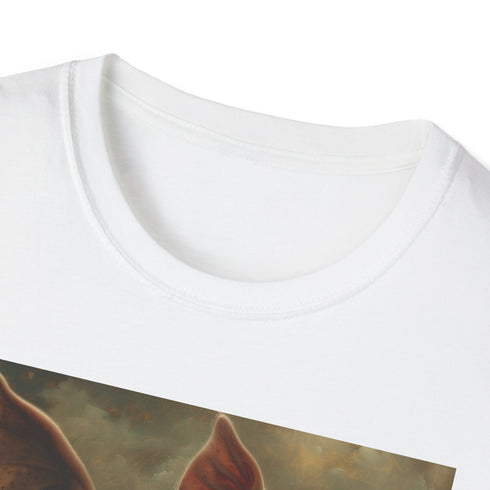 Surreal Flight Flying Pigs T-Shirt in Charcoal for Men.