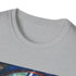 Charcoal cotton t-shirt featuring vibrant watercolor Tube map design