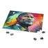 Rock Neon Watercolor Jigsaw Puzzle