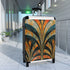 Abstract Art Deco Black Suitcase with Chic Geometric Patterns