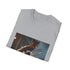 Charcoal cotton t-shirt with Wolverine watercolor design in regular fit