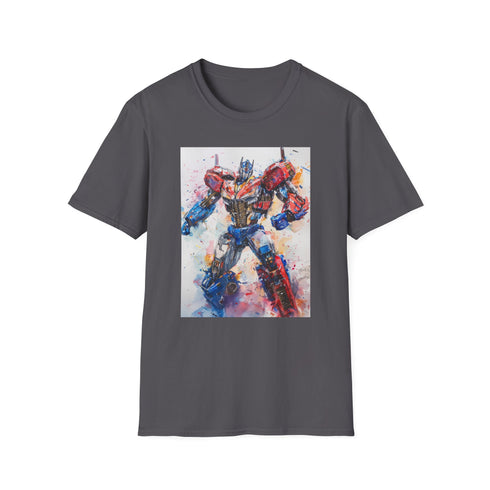 Optimus Prime Autobots Leader Charcoal T-shirt - Men's Regular Fit.