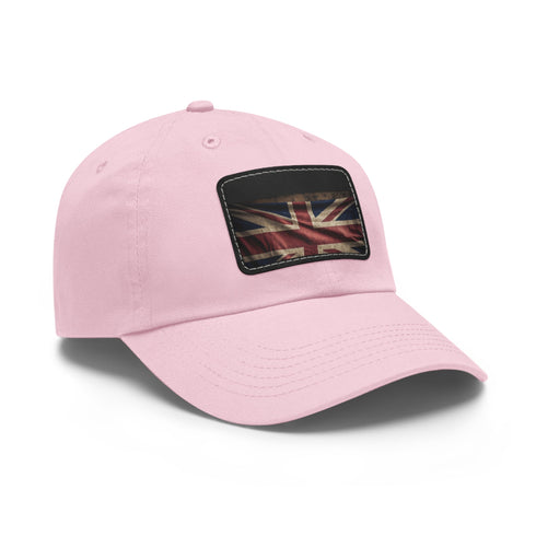 British Pride Union Jack baseball cap with white Light Brown patch.