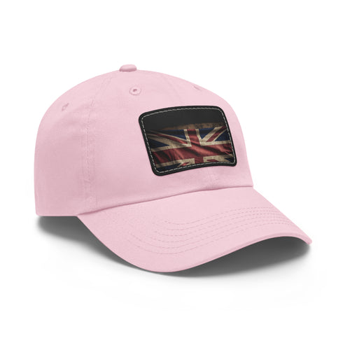 British Pride Union Jack Cap in White with Rectangle Patch design.