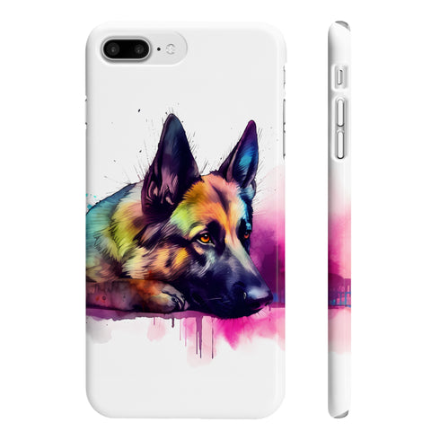 German Shepherd Loyal Companion Phone Case Glossy iPhone Samsung Slim