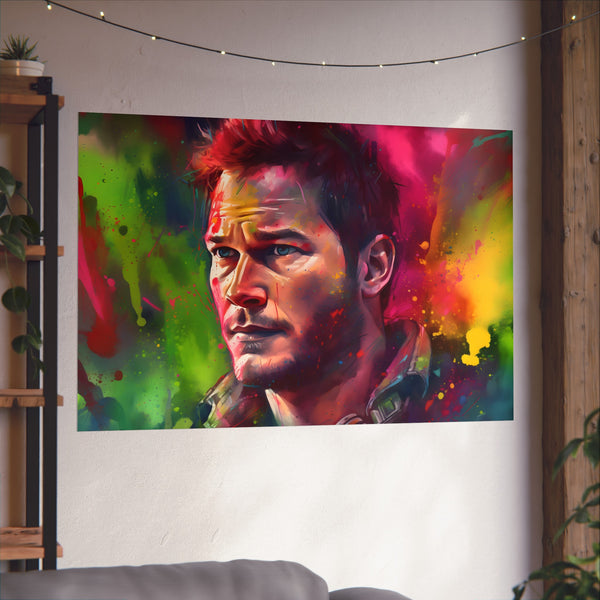 bringing forth his affable nature that fans adore. The watercolor strokes blend seamlessly