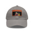 Messi neon splash cap in white with light brown patch.