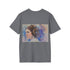 Princess Leia watercolor tee in charcoal, men's size small.