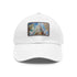 Chrysler Skyline Watercolor Cap: White, Light Brown Patch, Cotton Hat