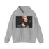 Vibrant navy hoodie featuring live performance image of David Bowie on stage