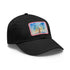 Empire State skyline watercolor cap with light brown rectangle patch.