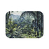 Vibrant Congo Rainforest Oasis Bath Mat with lush watercolor design.