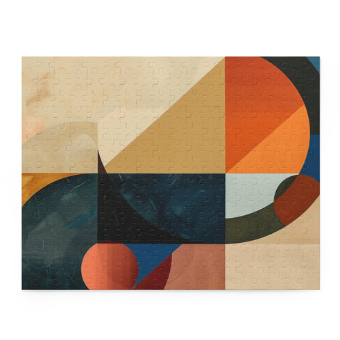 Challenge yourself with the vibrant Geometric Mastery Puzzle, featuring abstract shapes for hours of fun