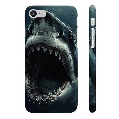 Deep Sea Terror iPhone 7 Plus Slim Glossy Phone Case.