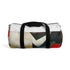 Abstract geo shapes print duffel bag, perfect for trendsetters on-the-go.