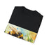 Charcoal watercolor T-shirt with vibrant bumblebee design for summer trendy look