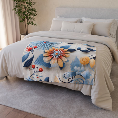 Experience the joy of zinnia flowers blooming with our exquisite Blooming Zinnia Flowers Blanket. Handcrafted to perfection
