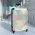 Travel in Style: Pastel Geometric Suitcase