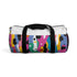 Abstract Bright Duffel Bag in Bold, Vibrant Colors for Eye-Catching Style.